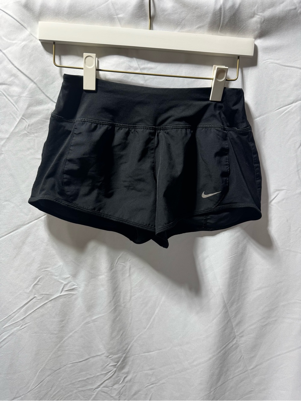 Nike Black Women's Athletic Shorts with Swoosh